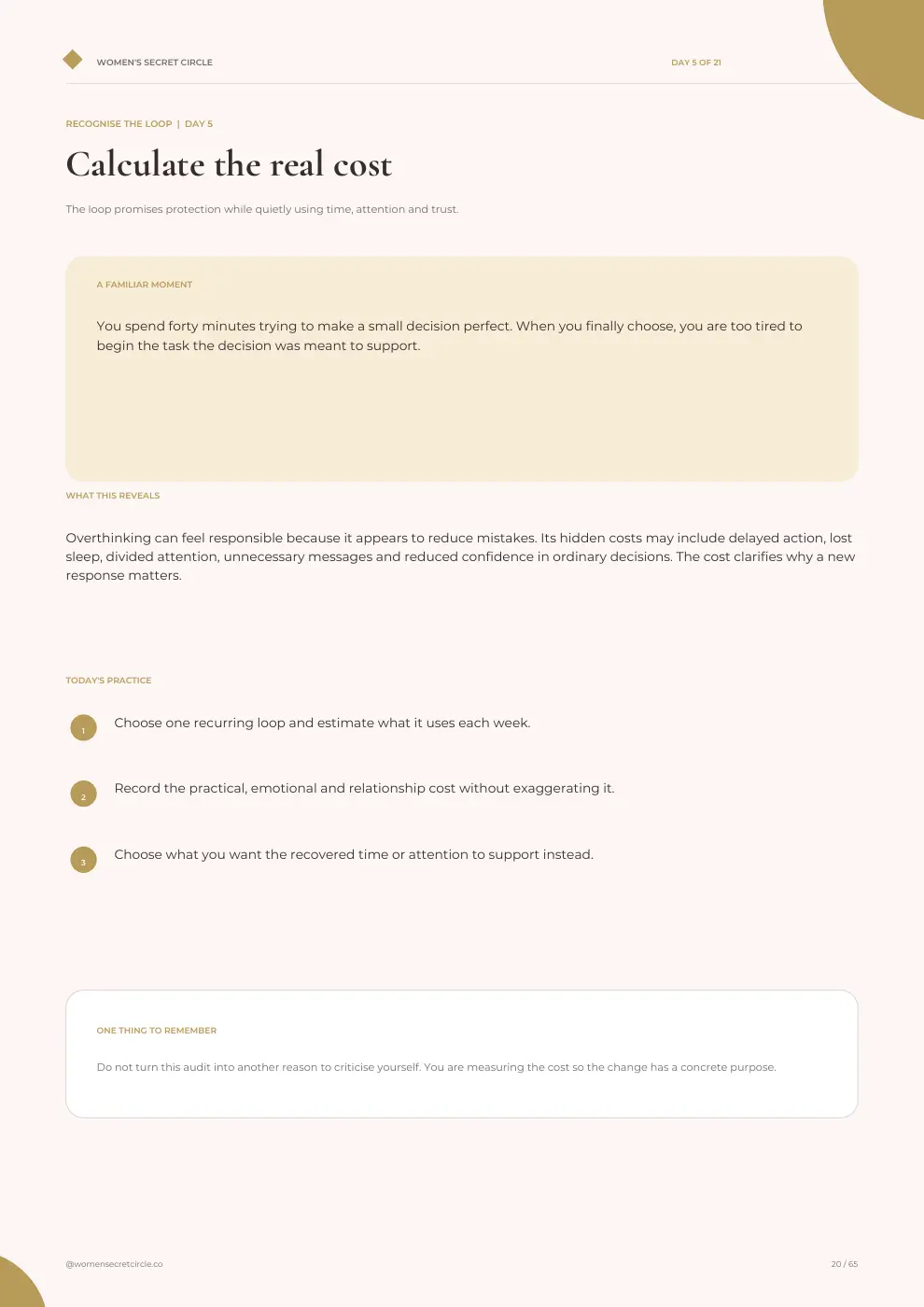 The Overthinking Method preview page 3